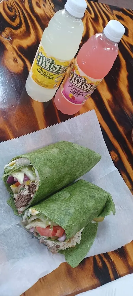 Spinage Wrap Turkey Roast Beef Provolone Cheese